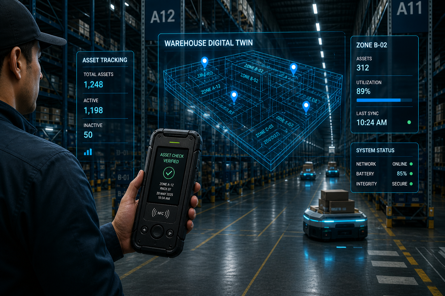 Smart Warehouse Holographic Overlay